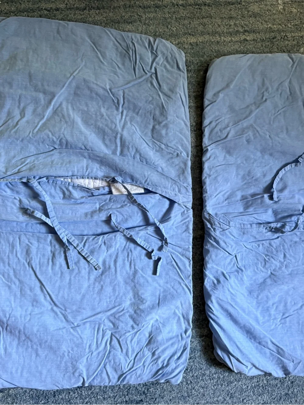 2 POTTERY BARN KIDS madras plaid quilts and shams twin